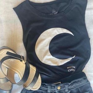 Moon child graphic tee